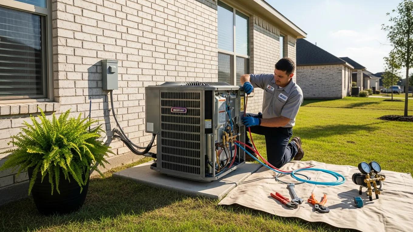 AC Installation Gainesville, TX - New Systems 1 modern air conditioning unit installation in a residential home in gainesville tx 9d7b598d 36b9 4d29 9bb1 1bd29c25aa89